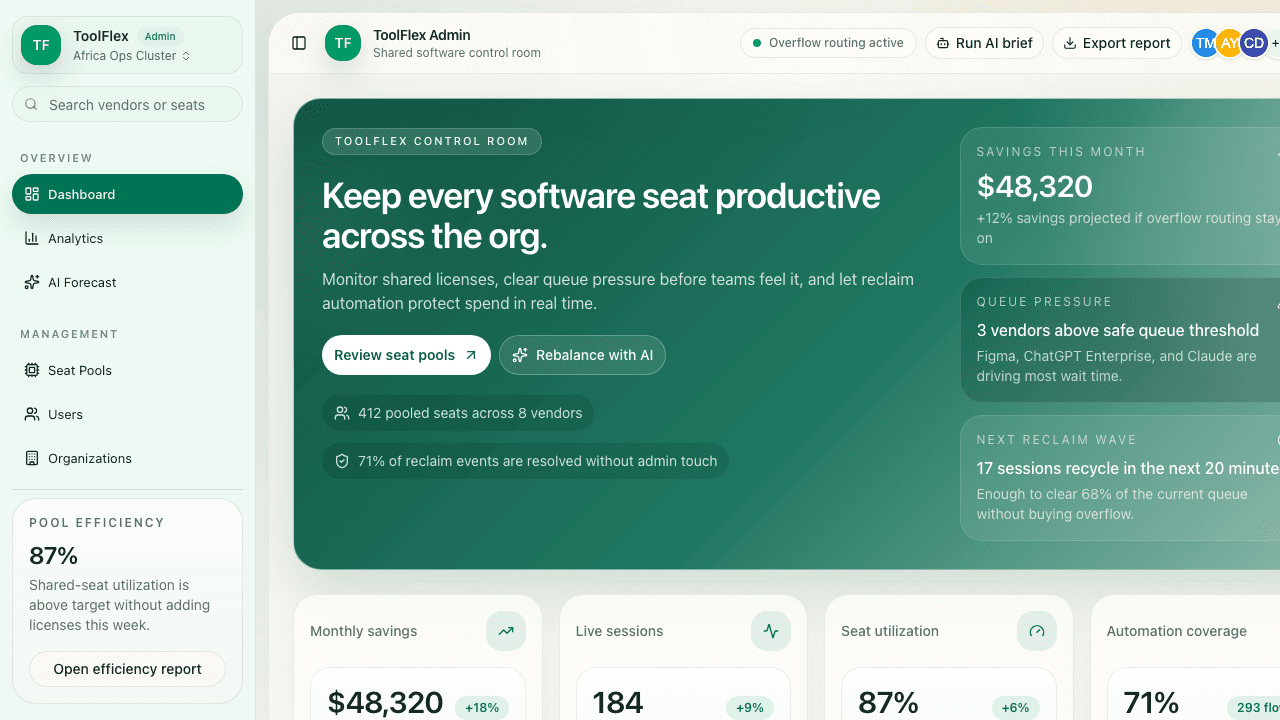 ToolFlex Platform Screen 01